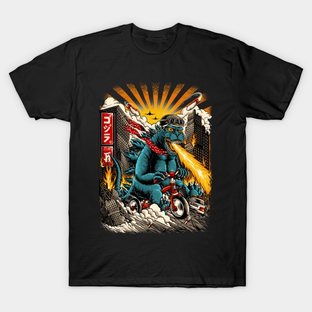 Zilla Rider T-Shirt by polkadothero